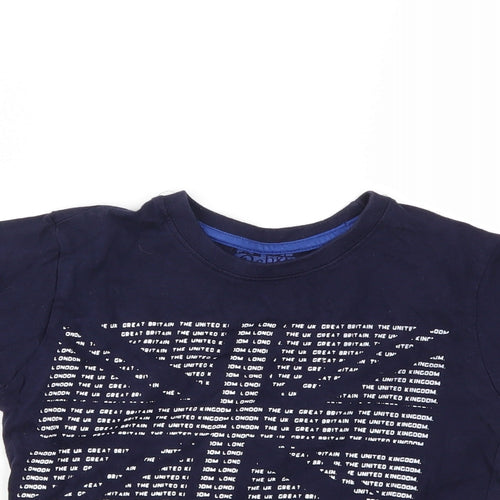 Rebel Boys Blue   Basic T-Shirt Size 6-7 Years