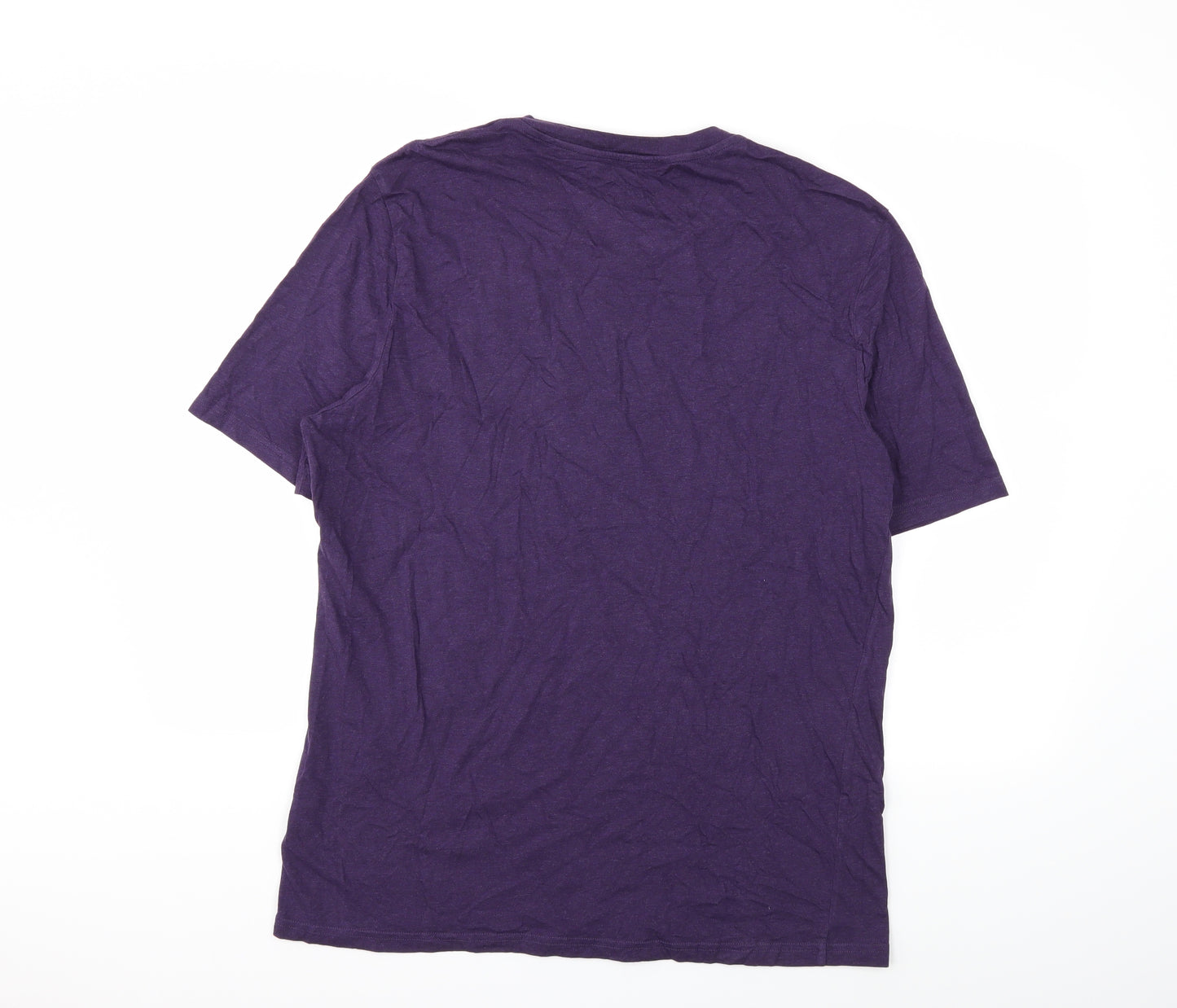 Marks and Spencer Mens Purple    T-Shirt Size L