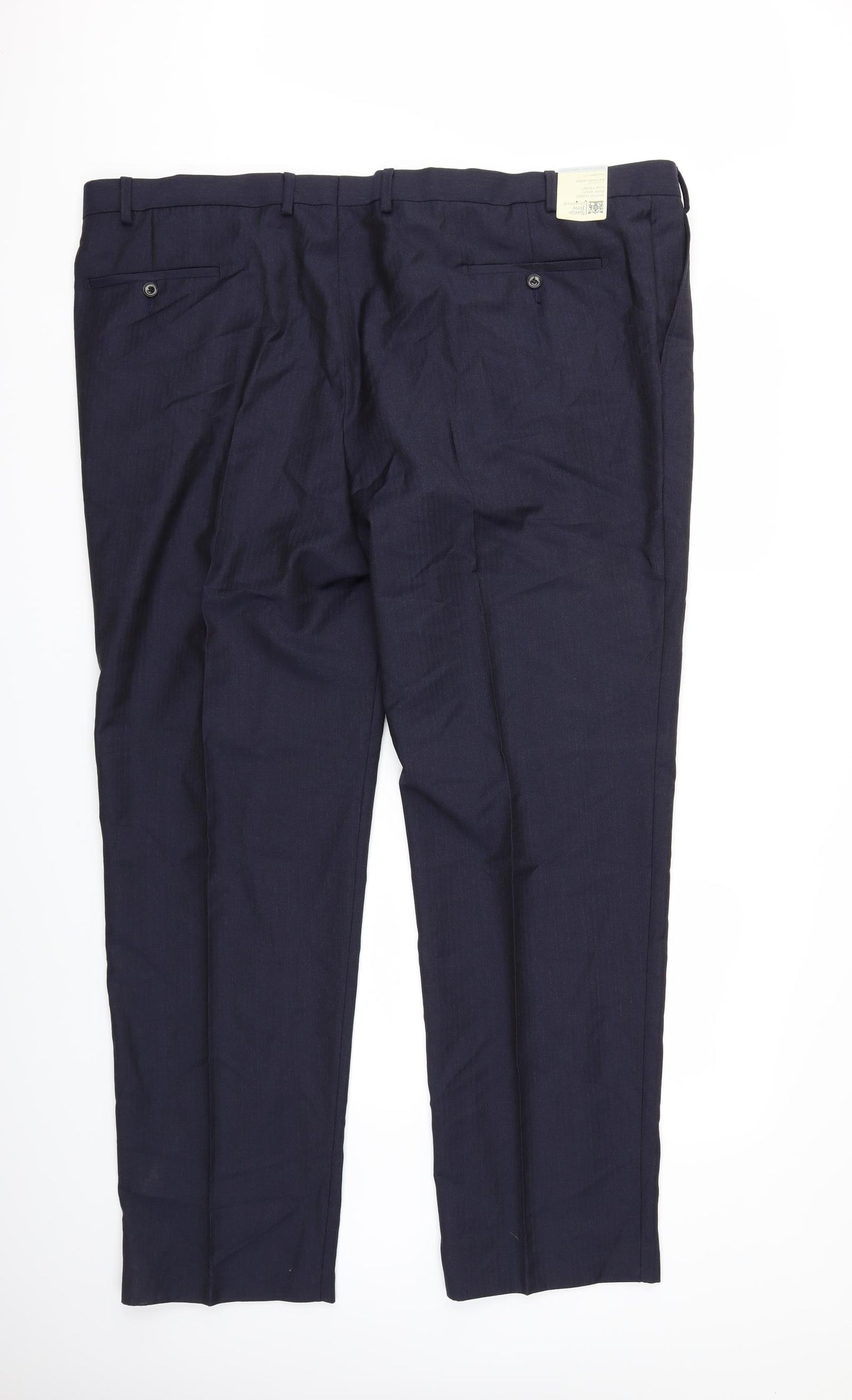 Savile Row Mens Blue   Trousers  Size 38 in L33 in