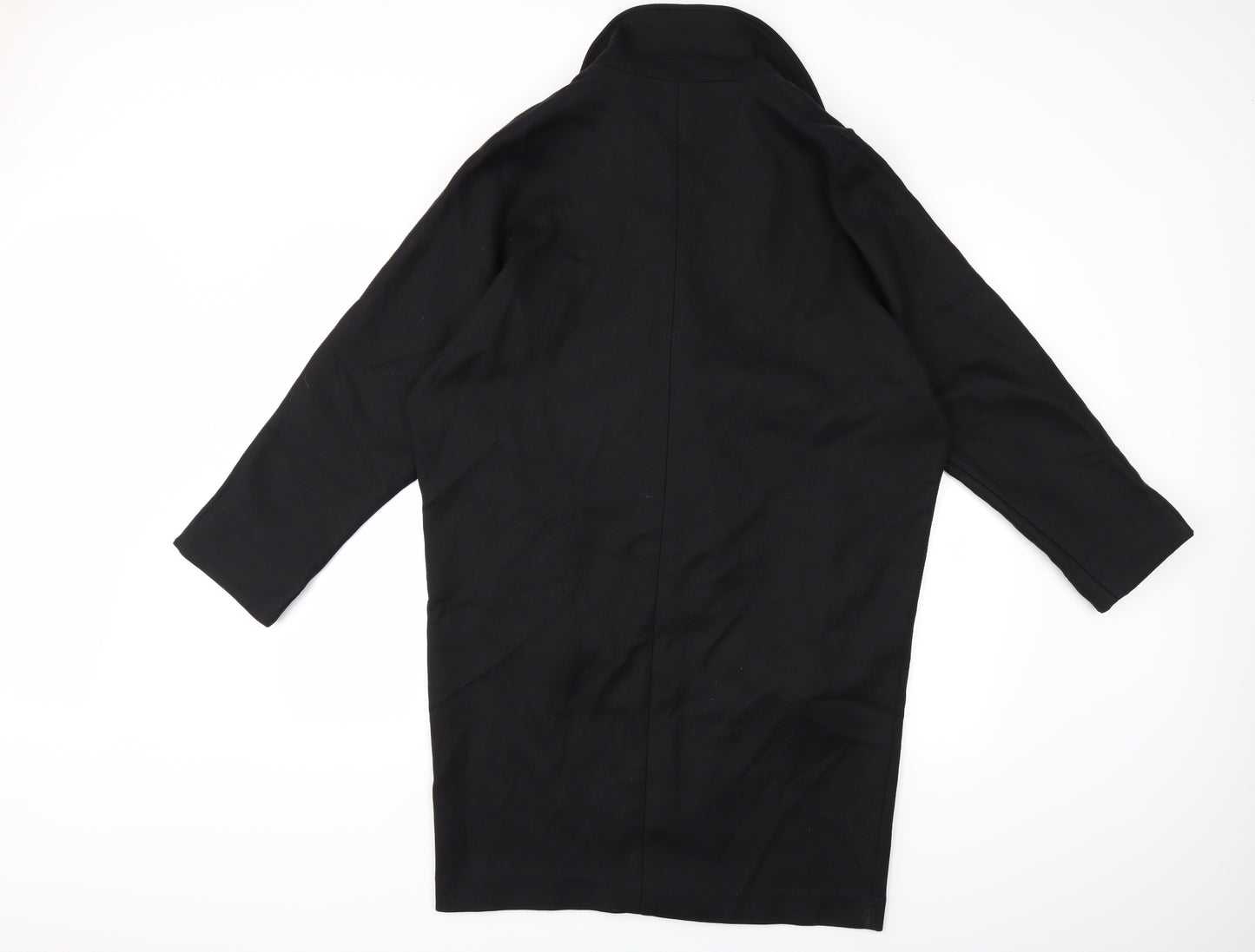 Topshop Womens Black   Overcoat Coat Size 10