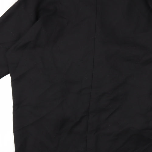 Topshop Womens Black   Overcoat Coat Size 10