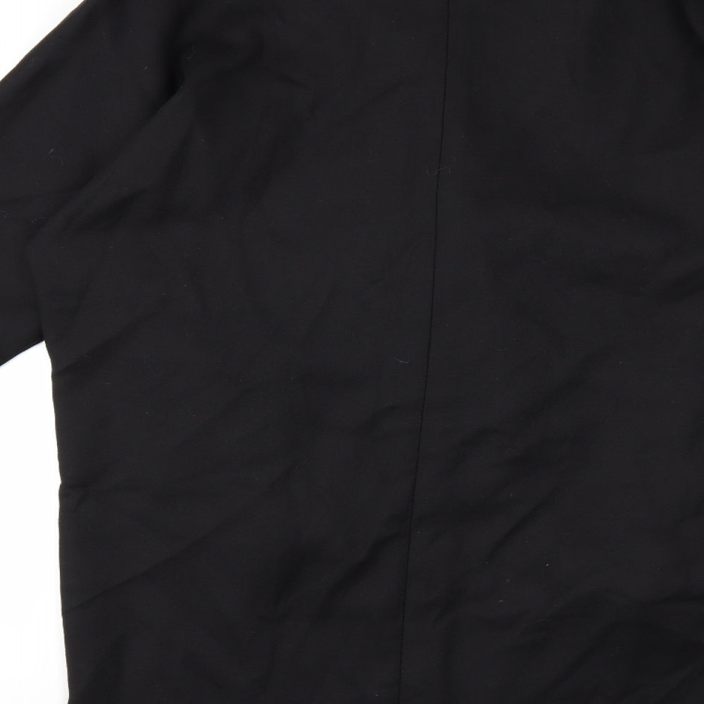 Topshop Womens Black   Overcoat Coat Size 10