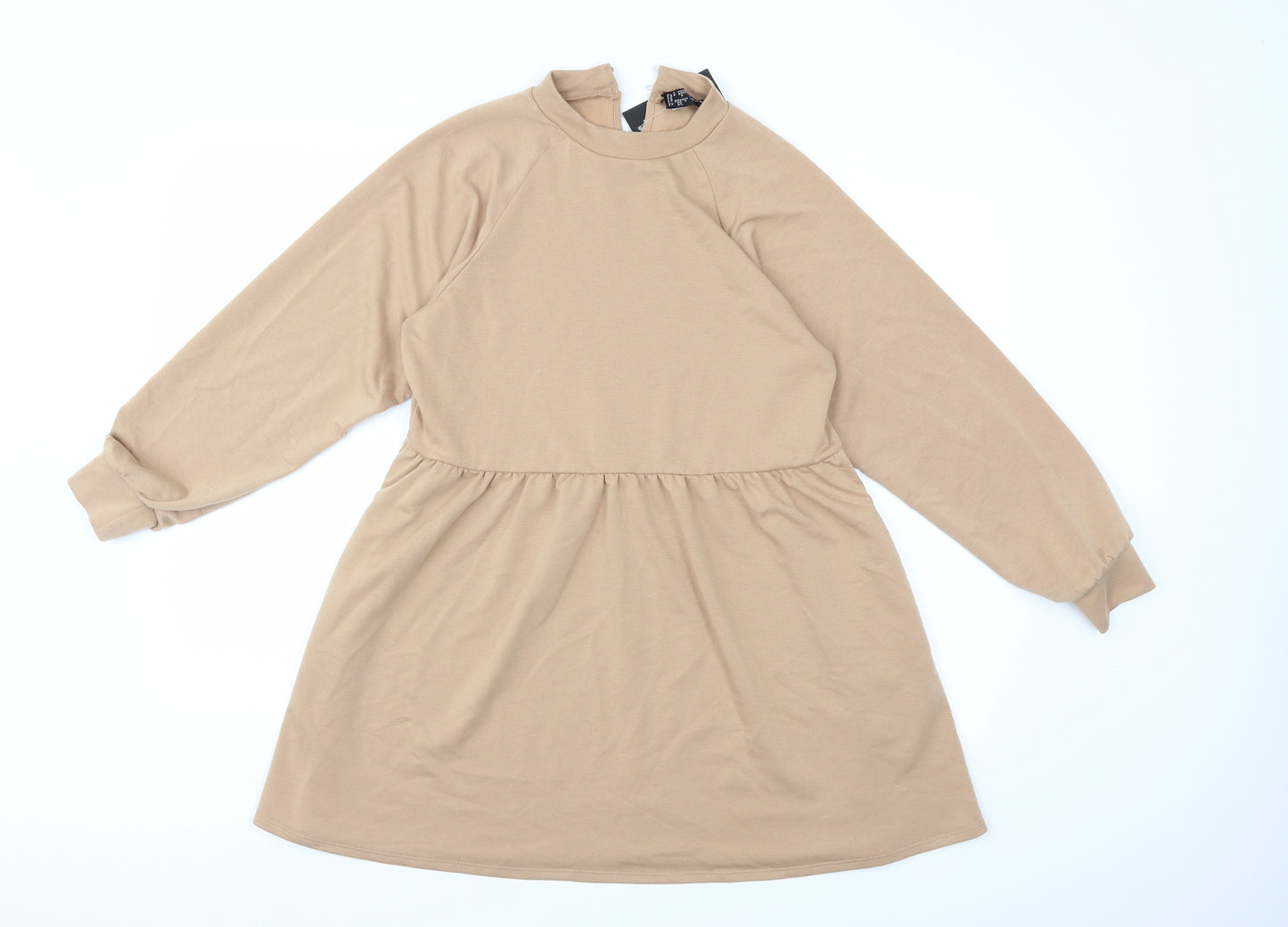 New Look Womens Beige   Jumper Dress  Size 8