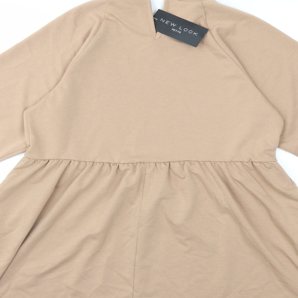 New Look Womens Beige   Jumper Dress  Size 8