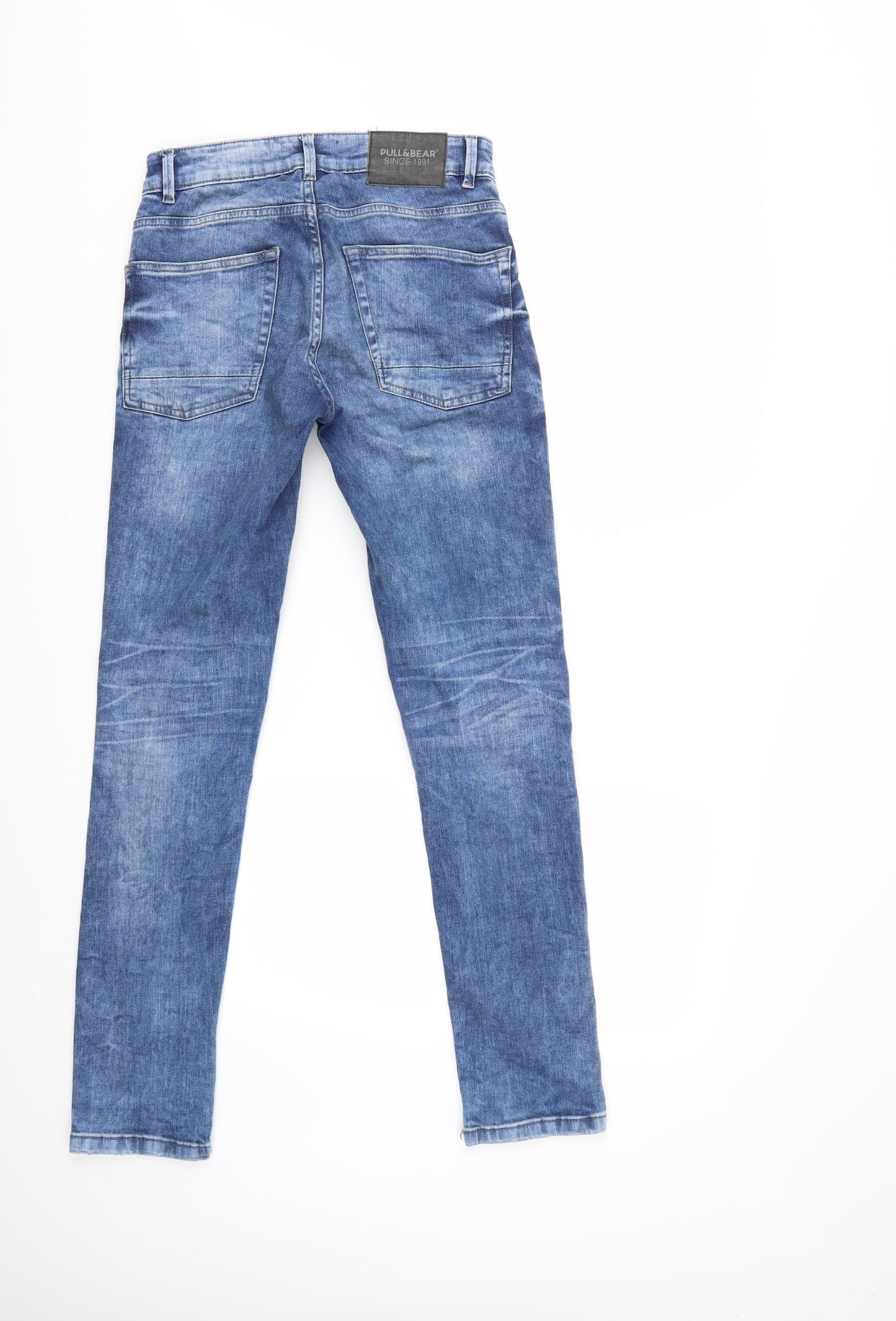 Pull&Bear Mens Blue  Denim Skinny Jeans Size 28 in L30 in