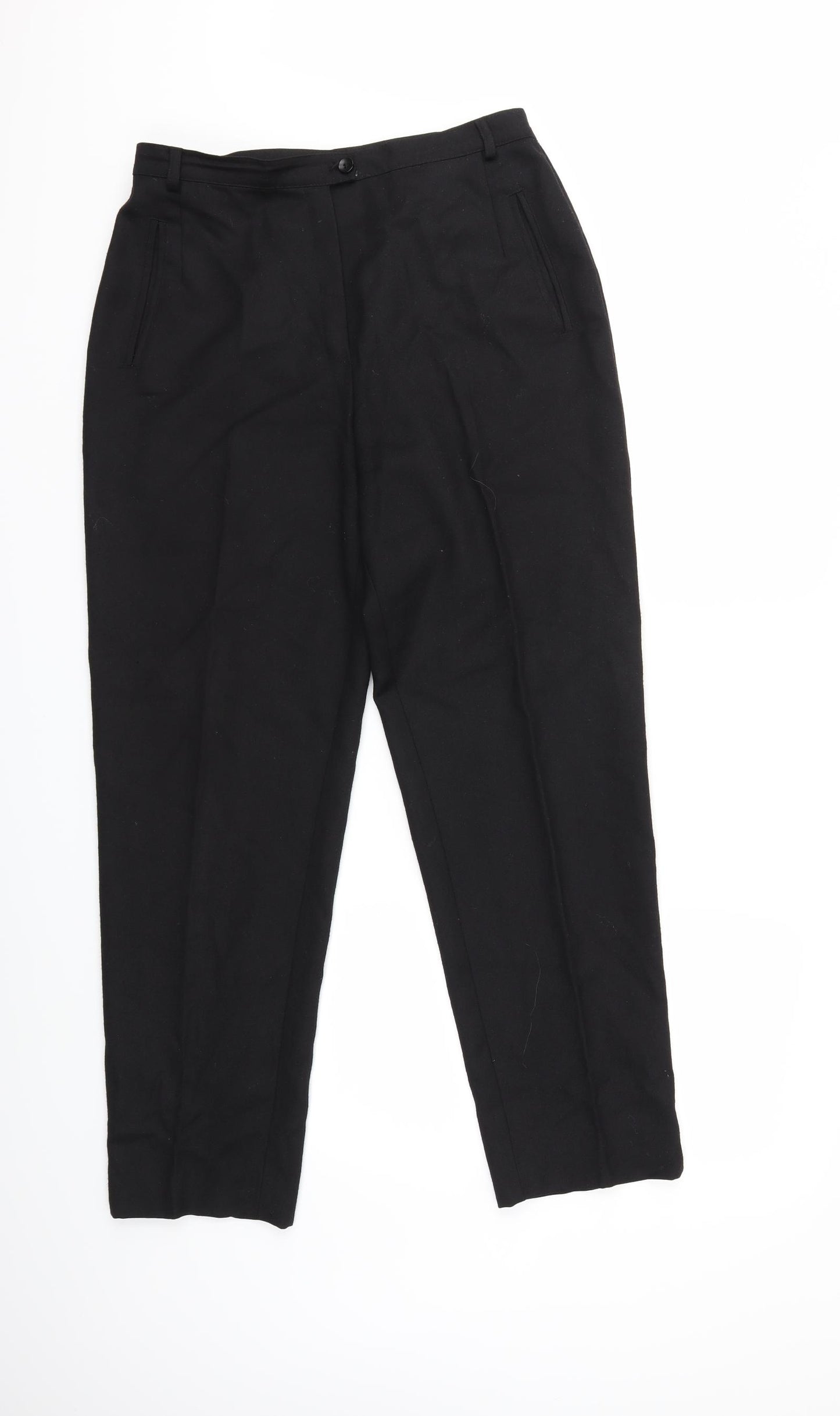 Marks and Spencer Womens Black   Trousers  Size 14 L29 in
