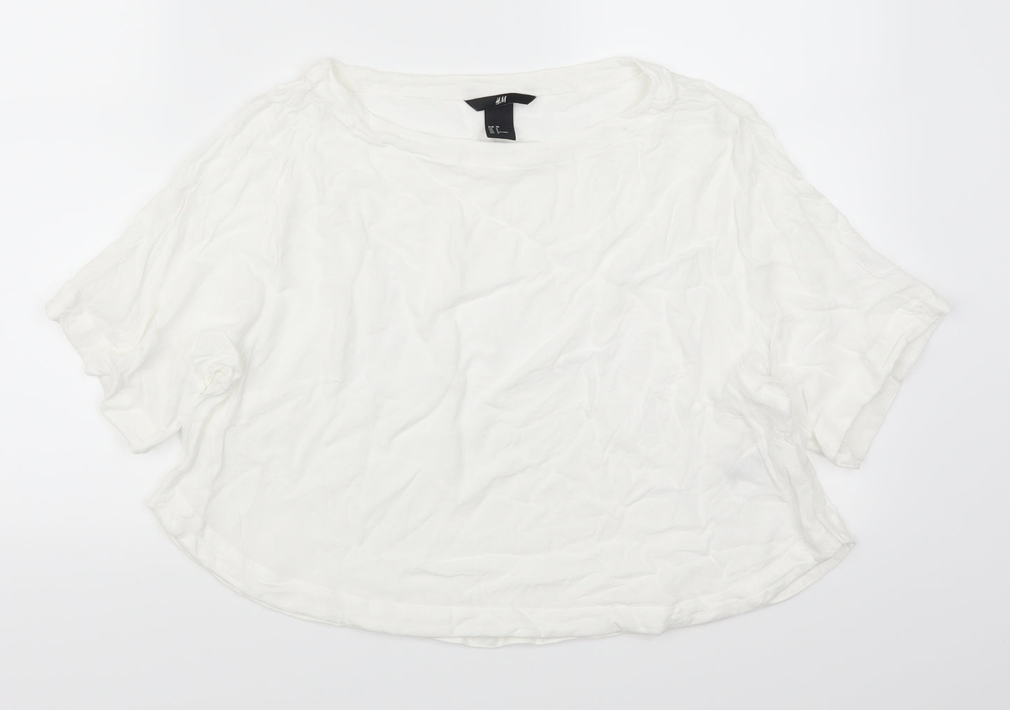 Zara Womens White   Basic T-Shirt Size 10