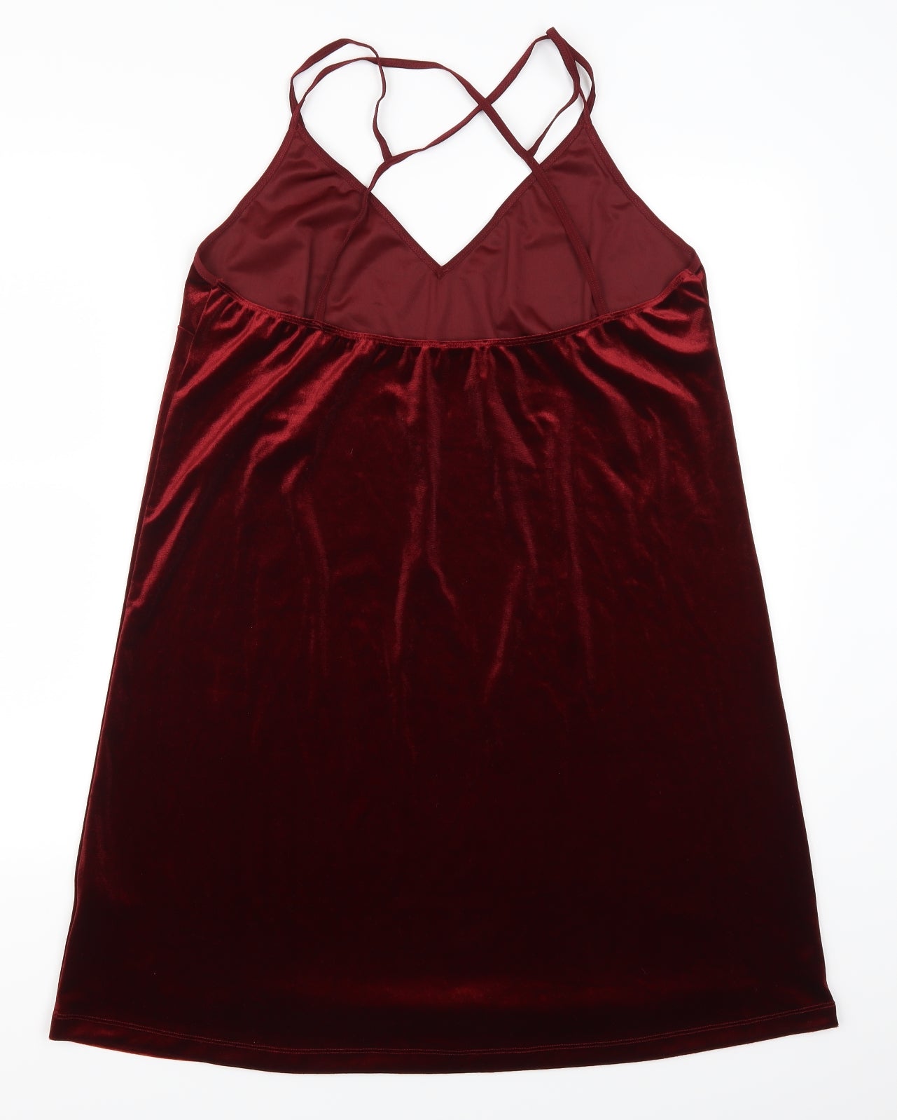Topshop Womens Red   Slip Dress  Size 18