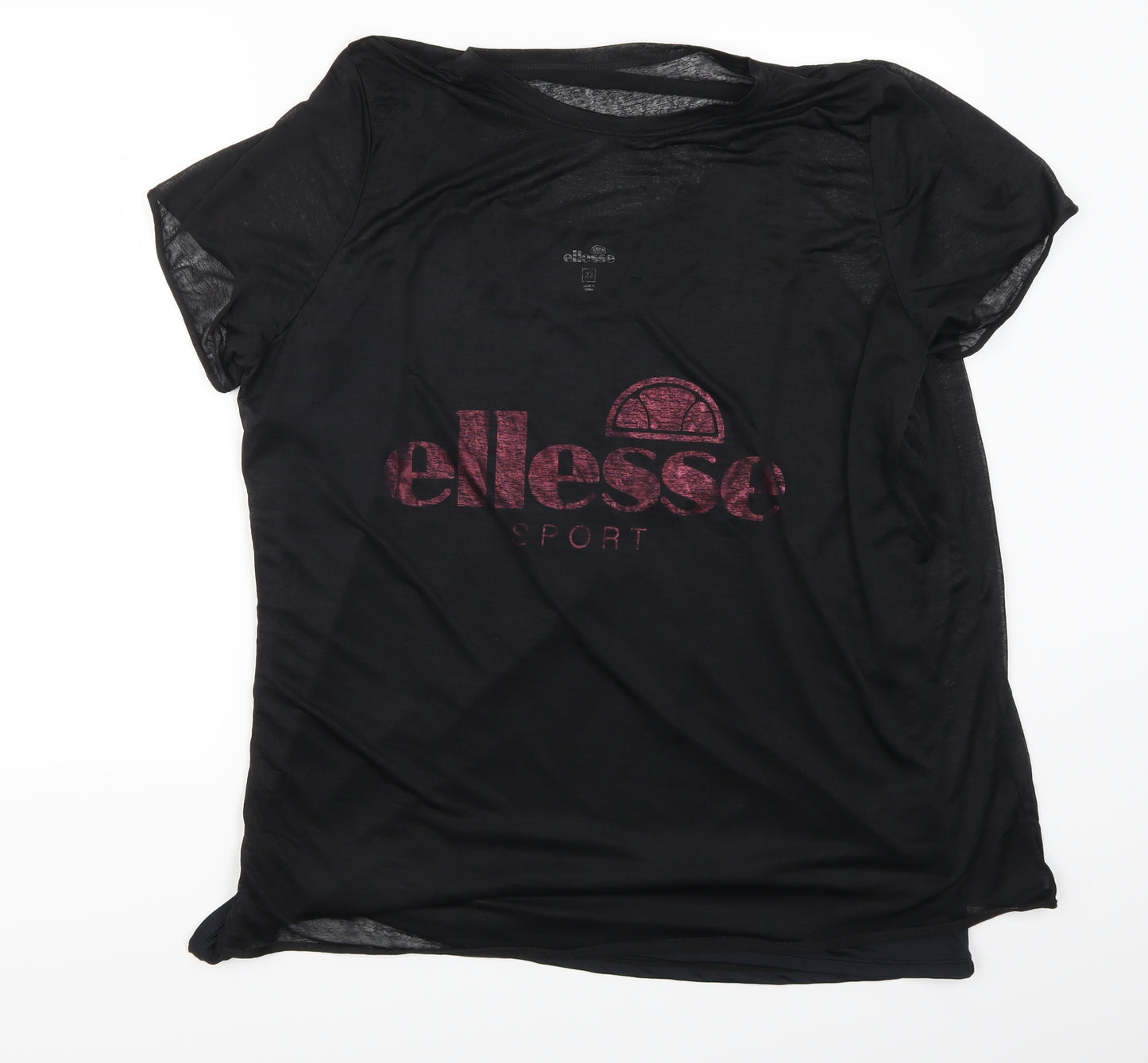 ellesse Womens Black   Basic T-Shirt Size 22