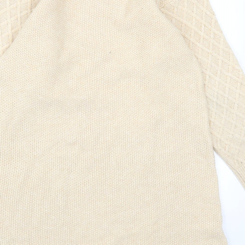 Uniqlo Girls Beige   Jumper Dress  Size 11-12 Years  - Cable Knit