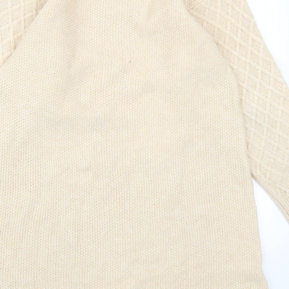 Uniqlo Girls Beige   Jumper Dress  Size 11-12 Years  - Cable Knit