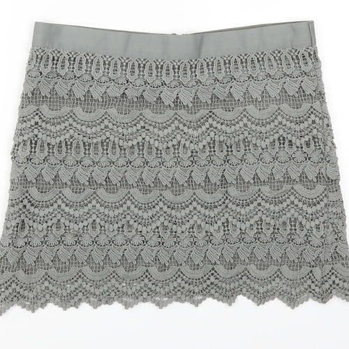NEXT Womens Green  Lace Mini Skirt Size 14