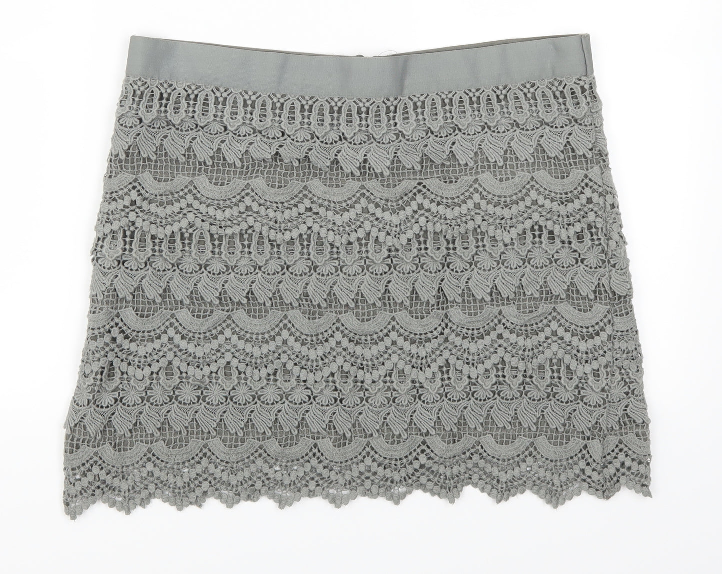 NEXT Womens Green  Lace Mini Skirt Size 14