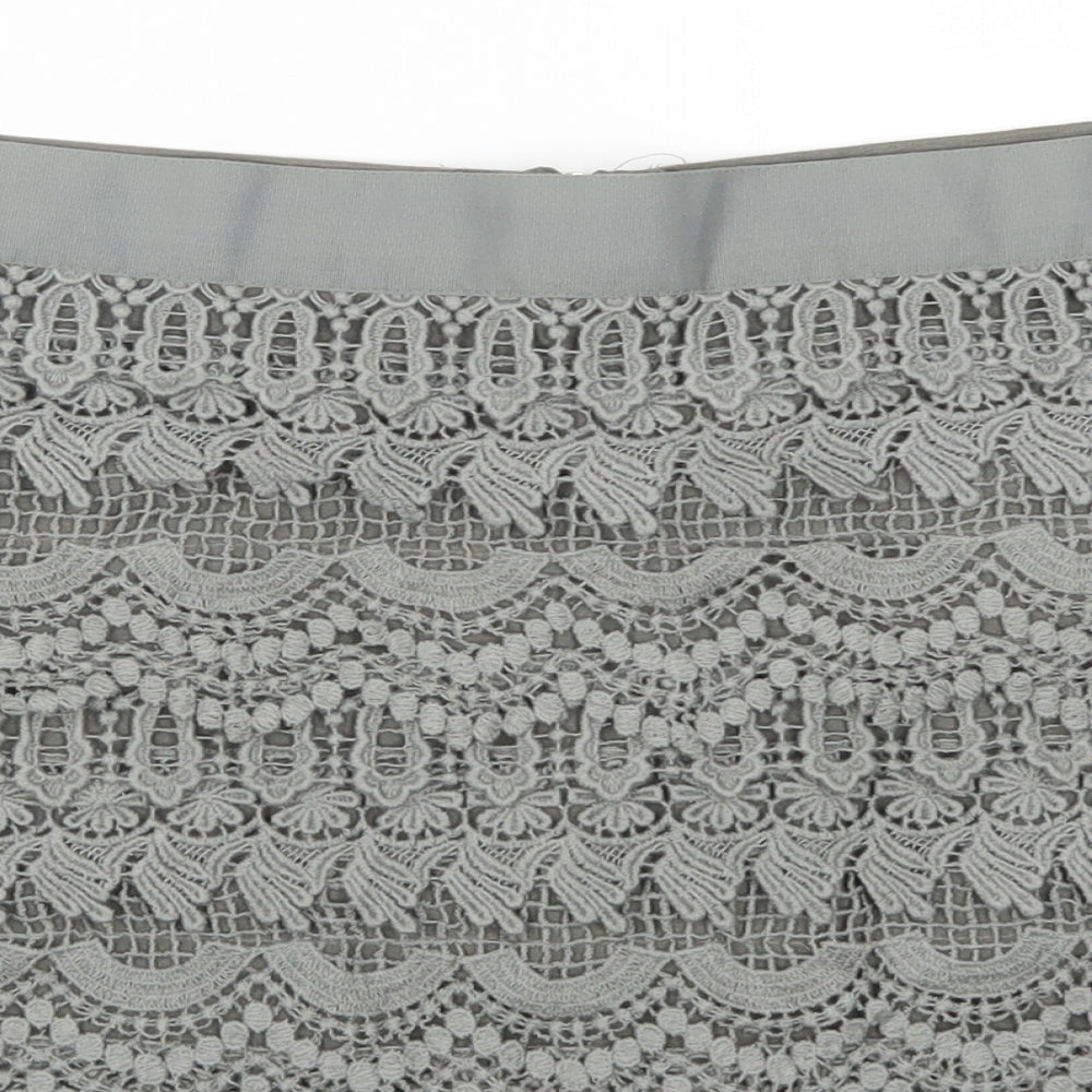 NEXT Womens Green  Lace Mini Skirt Size 14