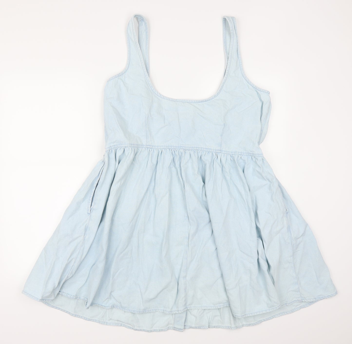ASOS Womens Blue  Denim Skater Dress  Size 18