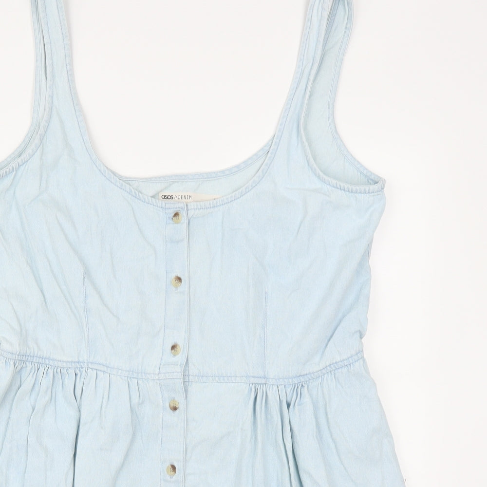 ASOS Womens Blue  Denim Skater Dress  Size 18