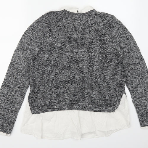Topshop Womens Grey   Pullover Jumper Size 16