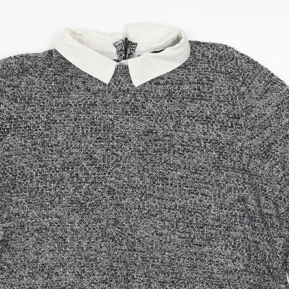 Topshop Womens Grey   Pullover Jumper Size 16