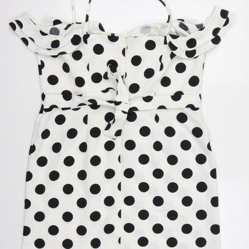 River Island Womens White Paisley  Mini  Size 18