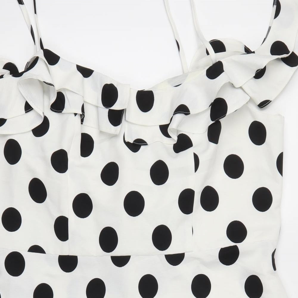 River Island Womens White Paisley  Mini  Size 18