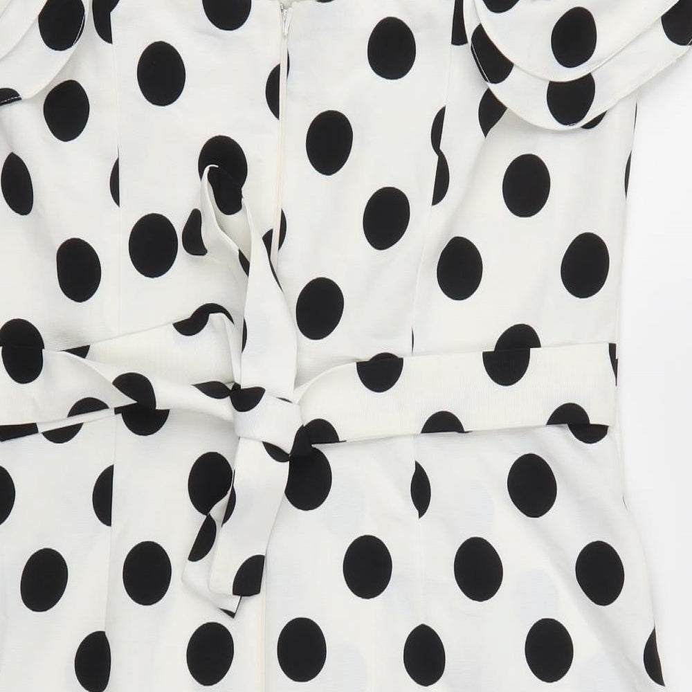 River Island Womens White Paisley  Mini  Size 18