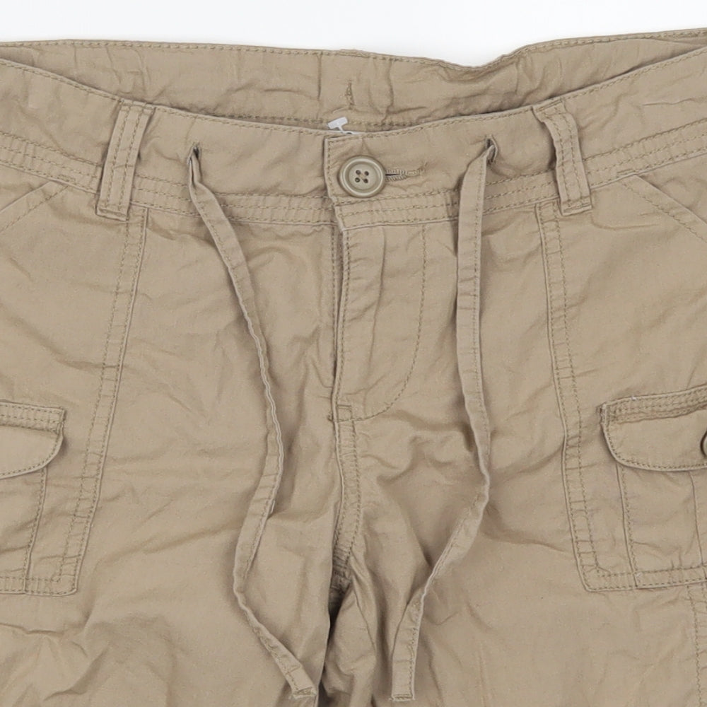 Now Womens Brown   Cargo Shorts Size 10