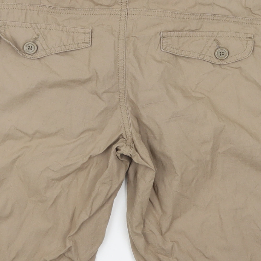 Now Womens Brown   Cargo Shorts Size 10