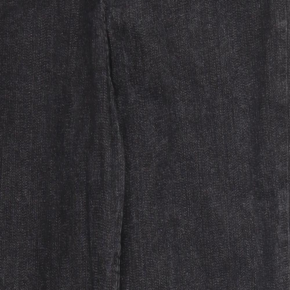 Marks and Spencer Womens Grey  Denim Straight Jeans Size 14 L30 in