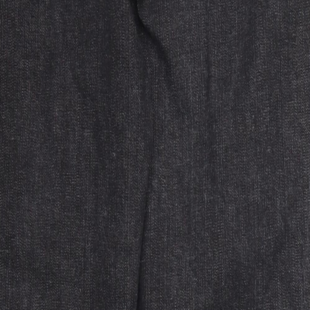 Marks and Spencer Womens Grey  Denim Straight Jeans Size 14 L30 in