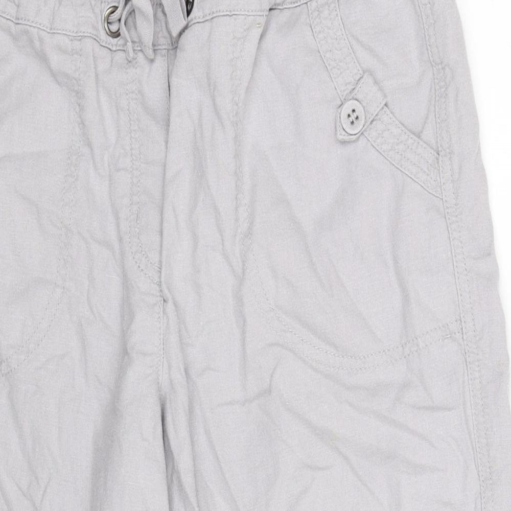 BHS Womens Grey   Cropped Trousers Size 12 L20 in