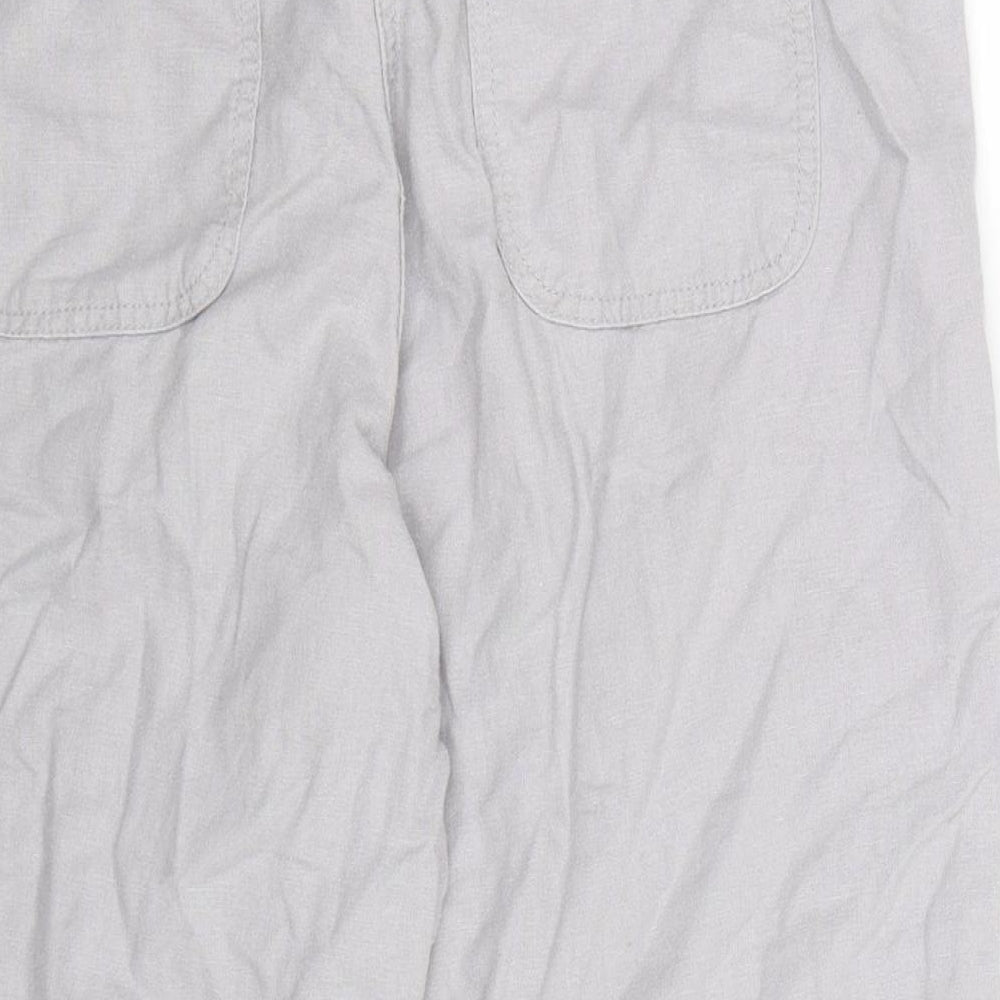 BHS Womens Grey   Cropped Trousers Size 12 L20 in