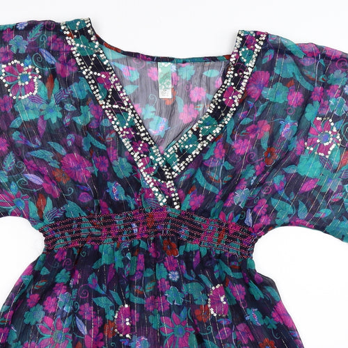 Ocean Club Womens Multicoloured Floral  Fit & Flare  Size 12