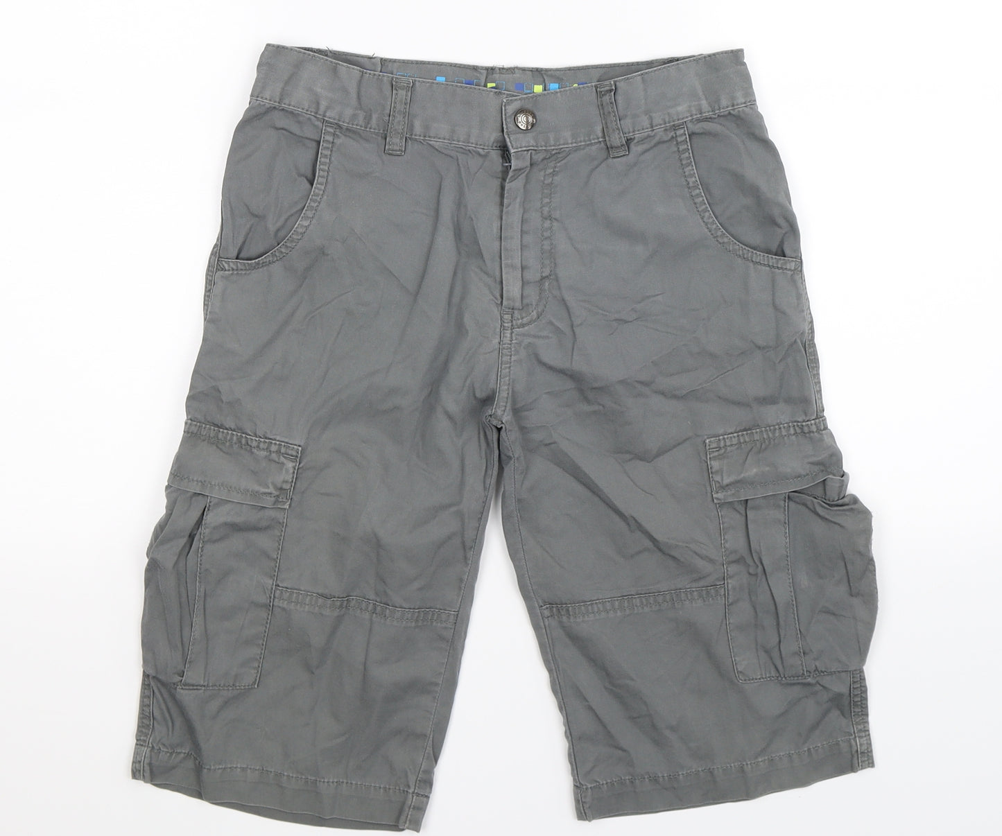 Blue Zoo Boys Grey   Cargo Shorts Size 12 Years