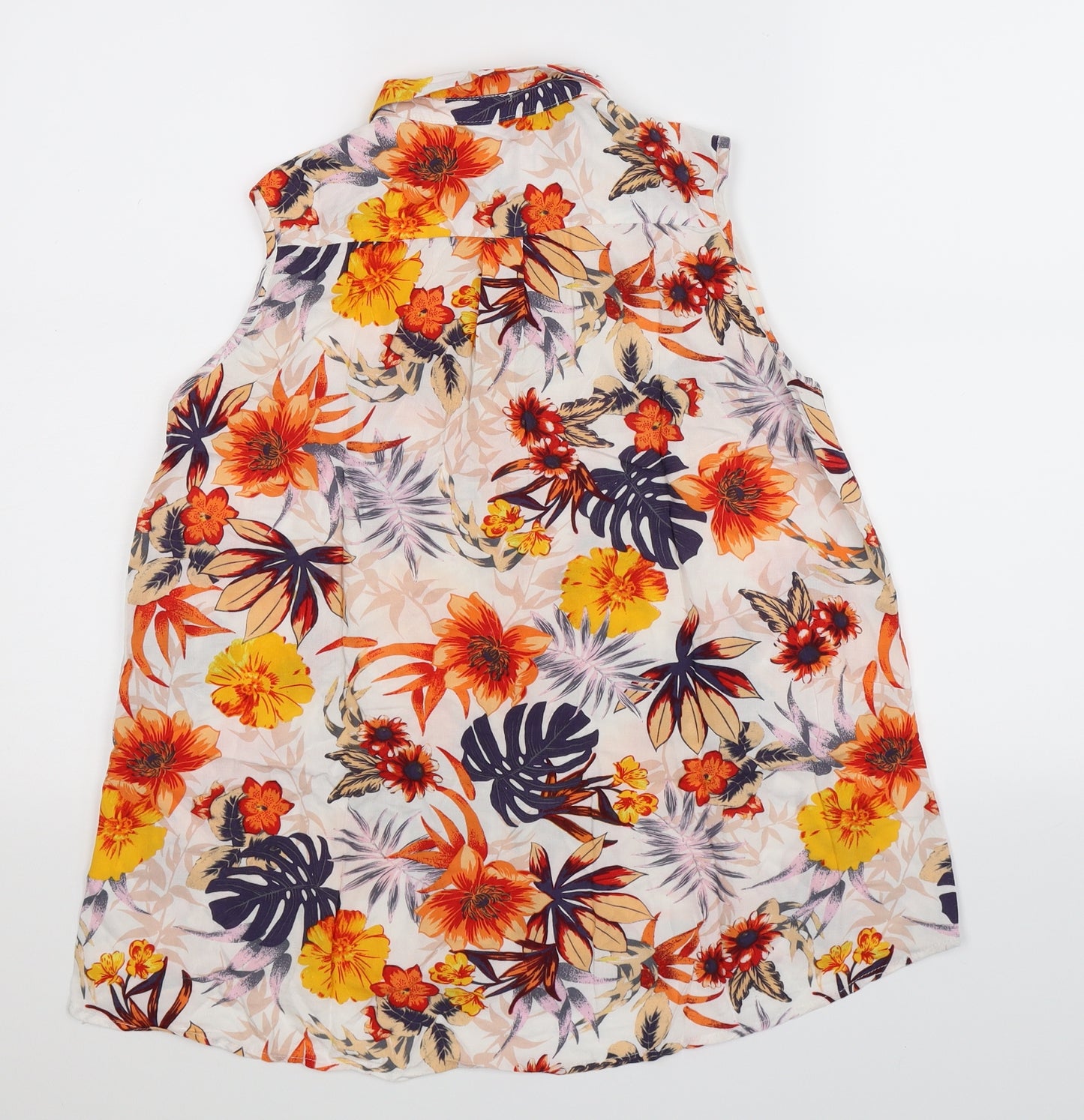 Dorothy Perkins Womens Multicoloured Floral  Basic Button-Up Size 10