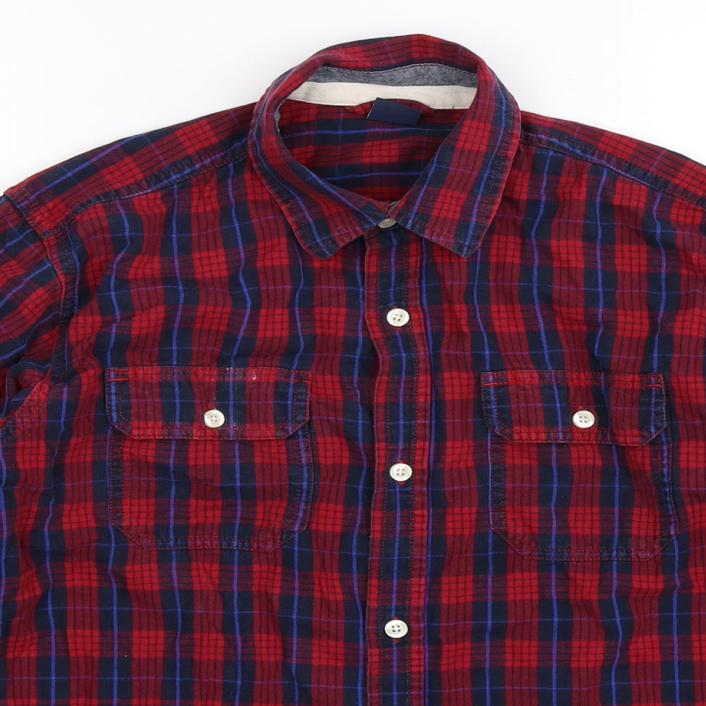 Gap Boys Multicoloured Check  Basic Button-Up Size 12-13 Years