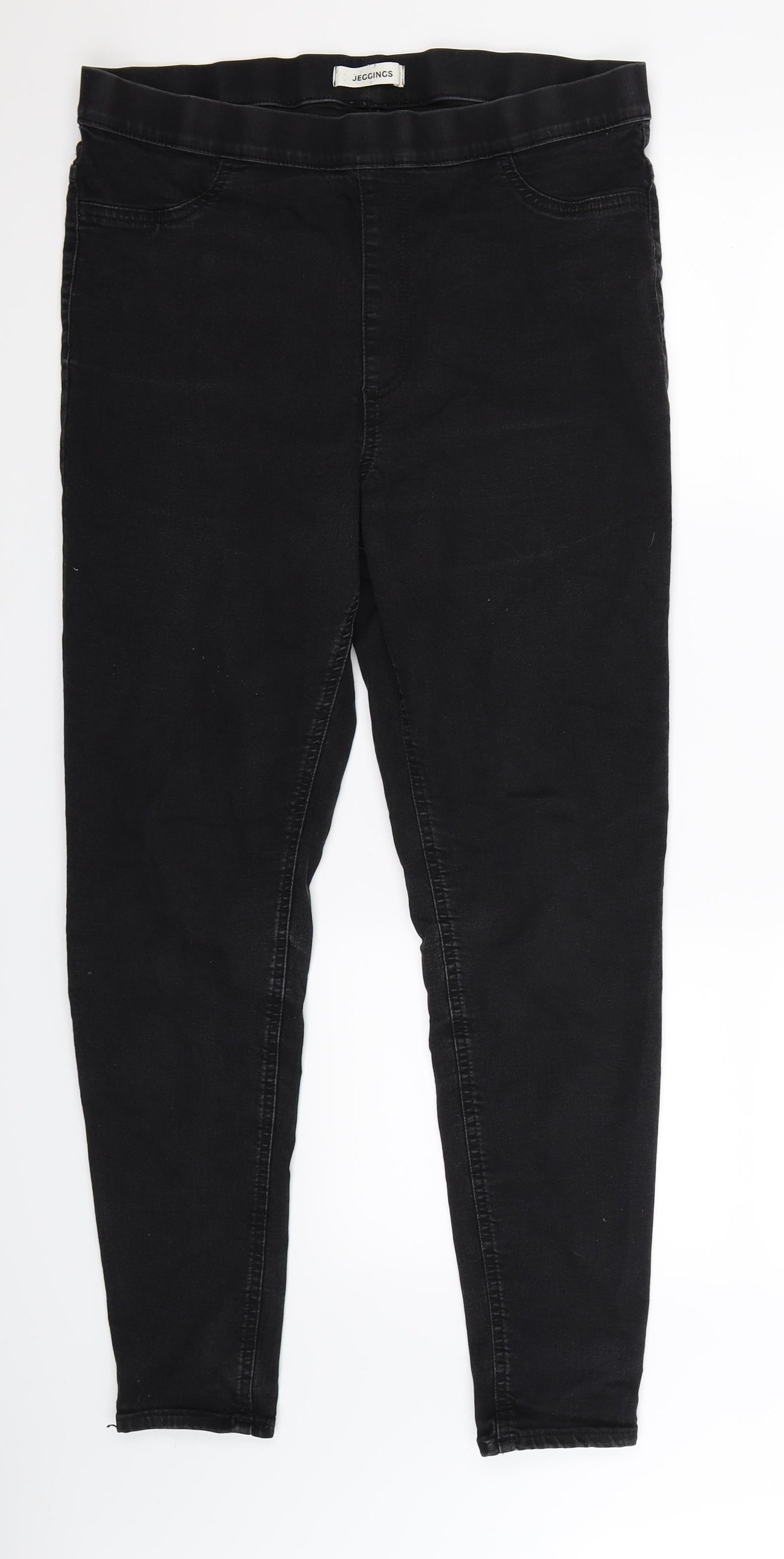 Marks and Spencer Womens Black  Denim Jegging Jeans Size 16 L29 in