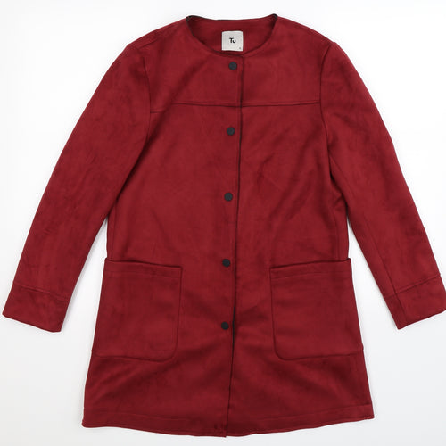 TU Womens Brown   Jacket Coat Size 8