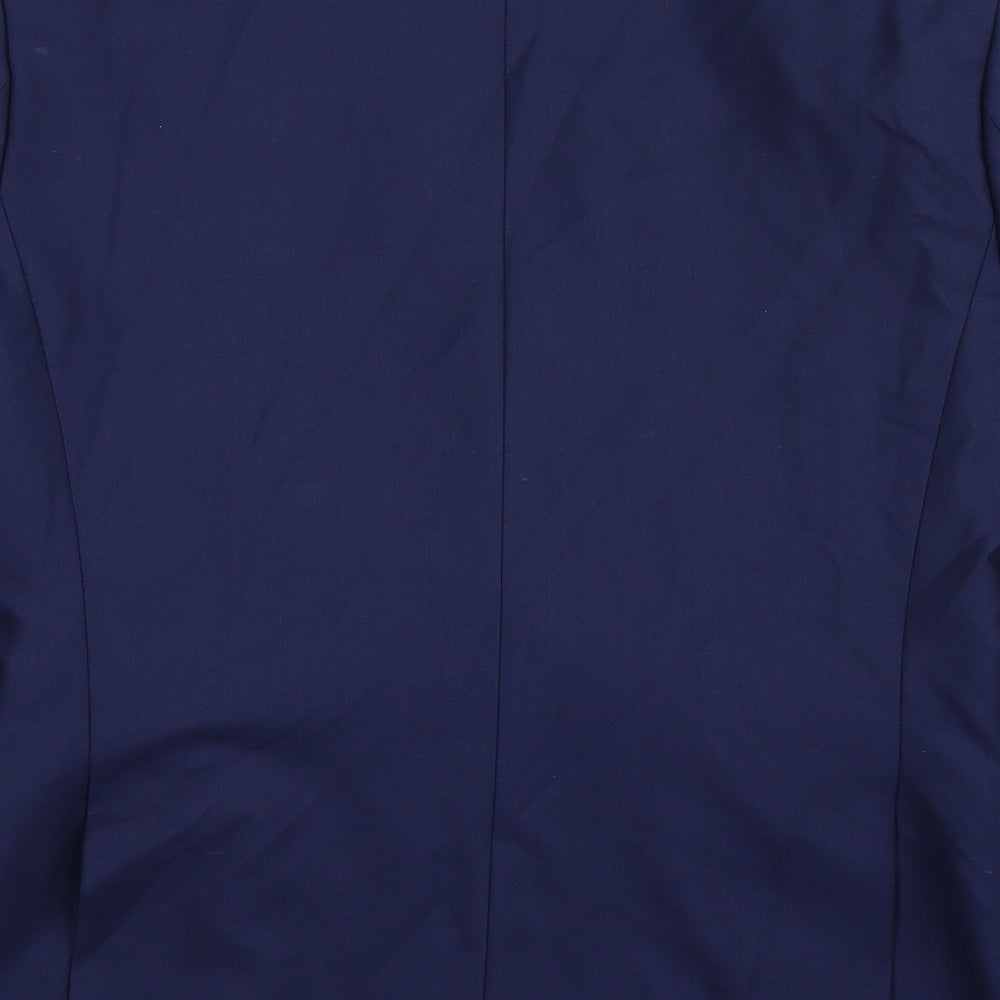 One Six Five Mens Blue   Jacket Suit Jacket Size 40