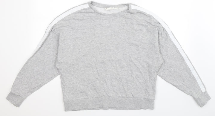 H&M Womens Grey   Pullover Sweatshirt Size M