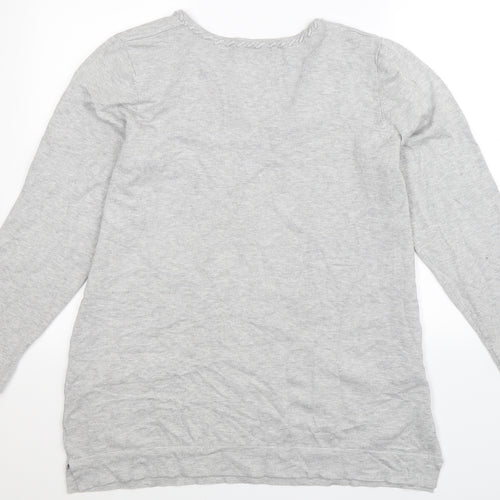 Preworn Womens Grey  Knit Pullover Jumper Size XL