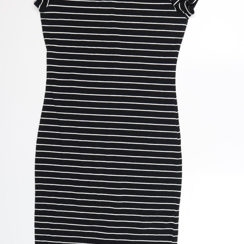 Cotton On Womens Blue Striped  Bodycon  Size L