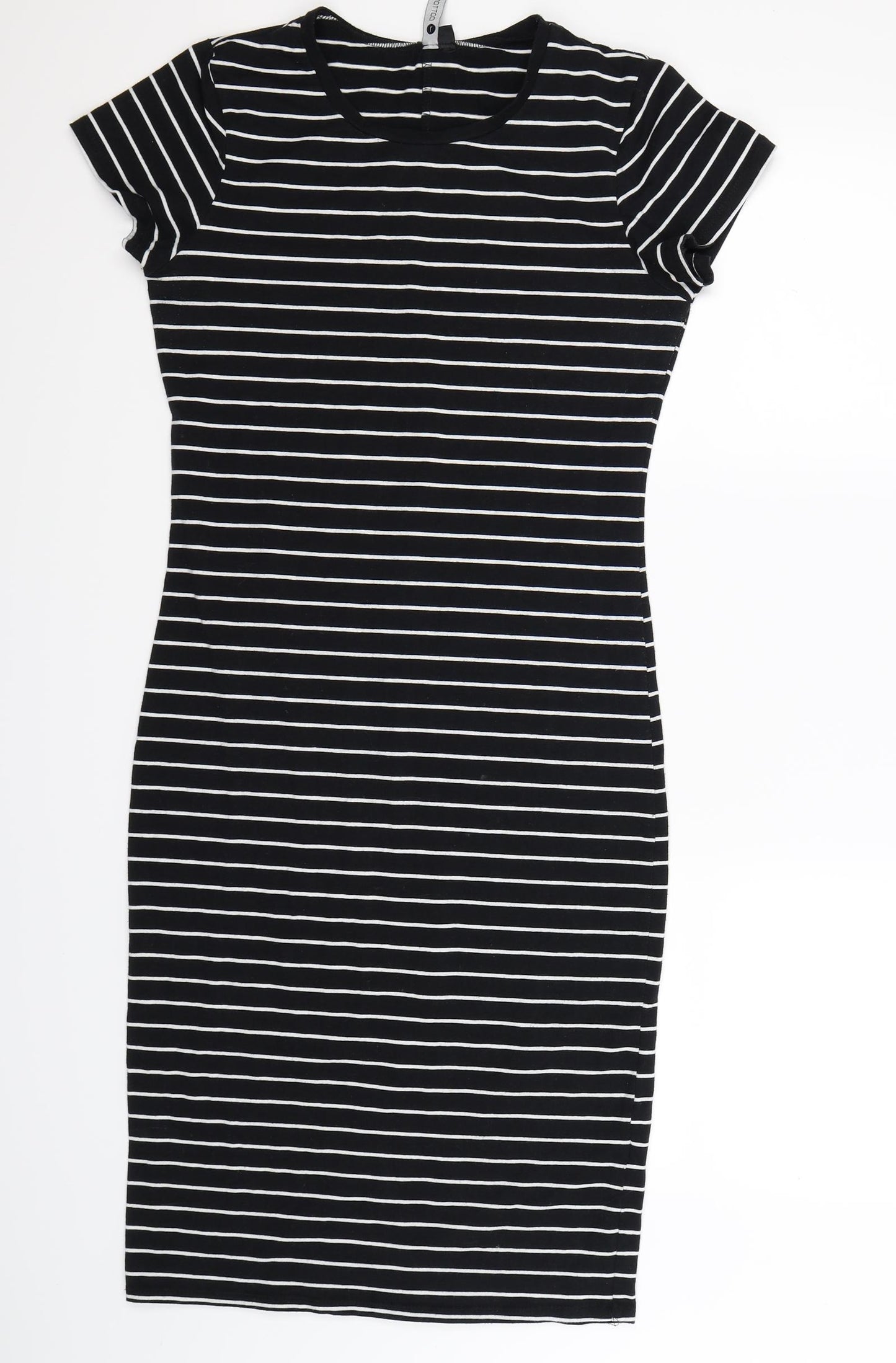 Cotton On Womens Blue Striped  Bodycon  Size L