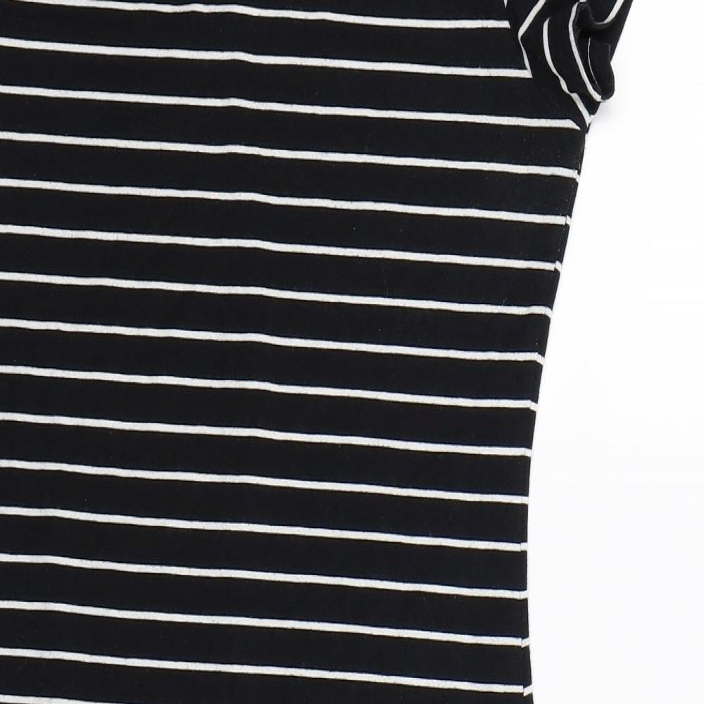 Cotton On Womens Blue Striped  Bodycon  Size L