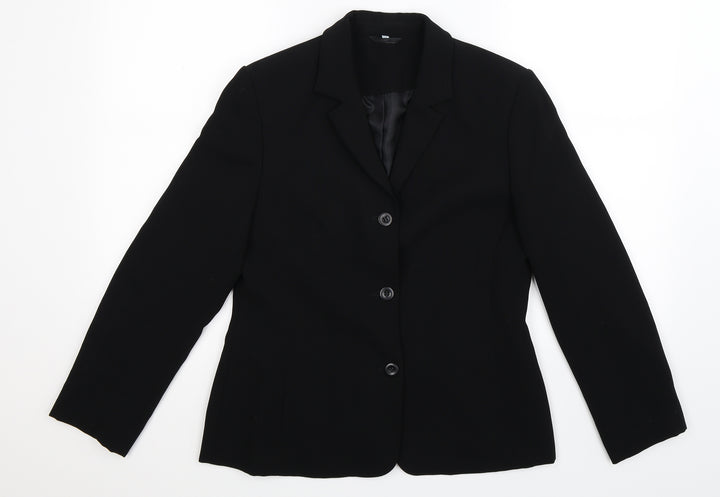 Anne Brooks Womens Black   Jacket Suit Jacket Size 12