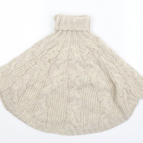 NEXT Girls Beige  Knit Pullover Jumper Size 3-4 Years