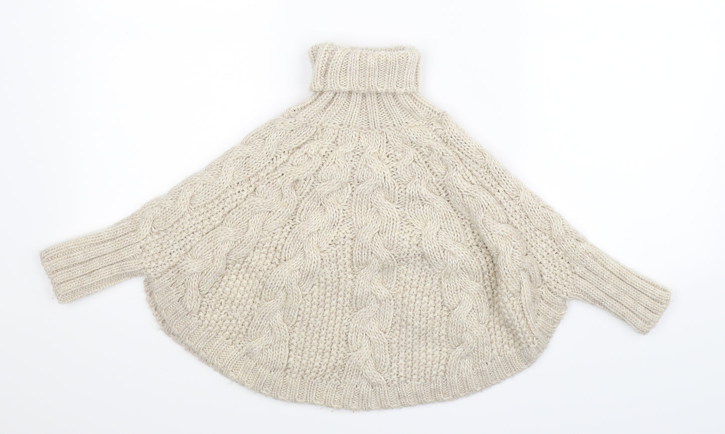 NEXT Girls Beige  Knit Pullover Jumper Size 3-4 Years