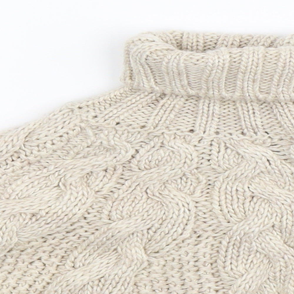 NEXT Girls Beige  Knit Pullover Jumper Size 3-4 Years