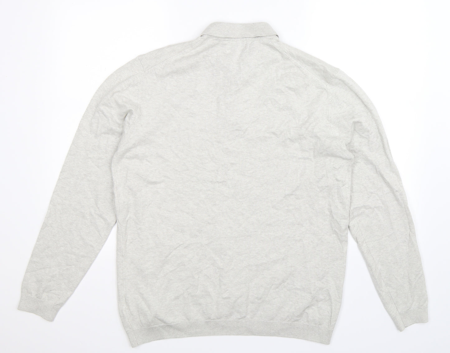 NEXT Mens Grey  Knit Pullover Jumper Size L