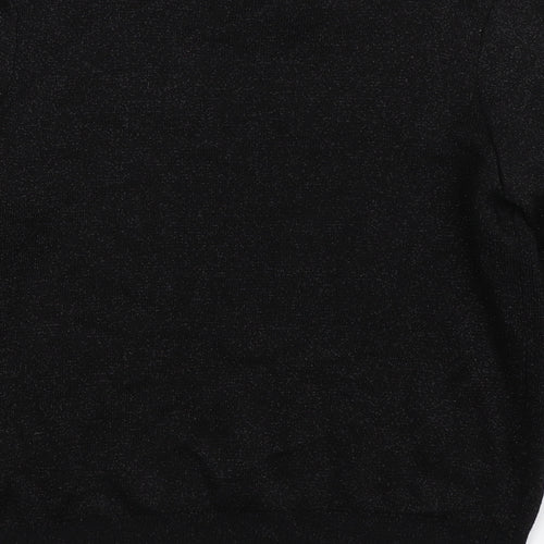 H&M Womens Black  Knit Pullover Jumper Size S