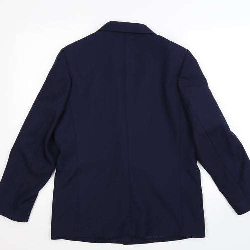 Preworn Womens Blue   Jacket Suit Jacket Size 12